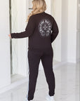 Комплект от трикотаж с ленти отстрани - Twiggy Shop
