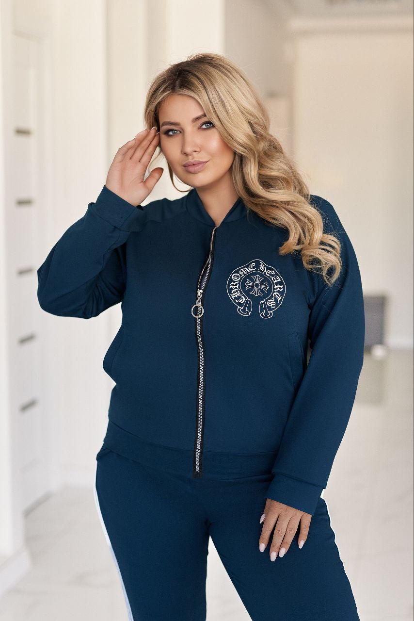 Комплект от трикотаж с ленти отстрани - Twiggy Shop
