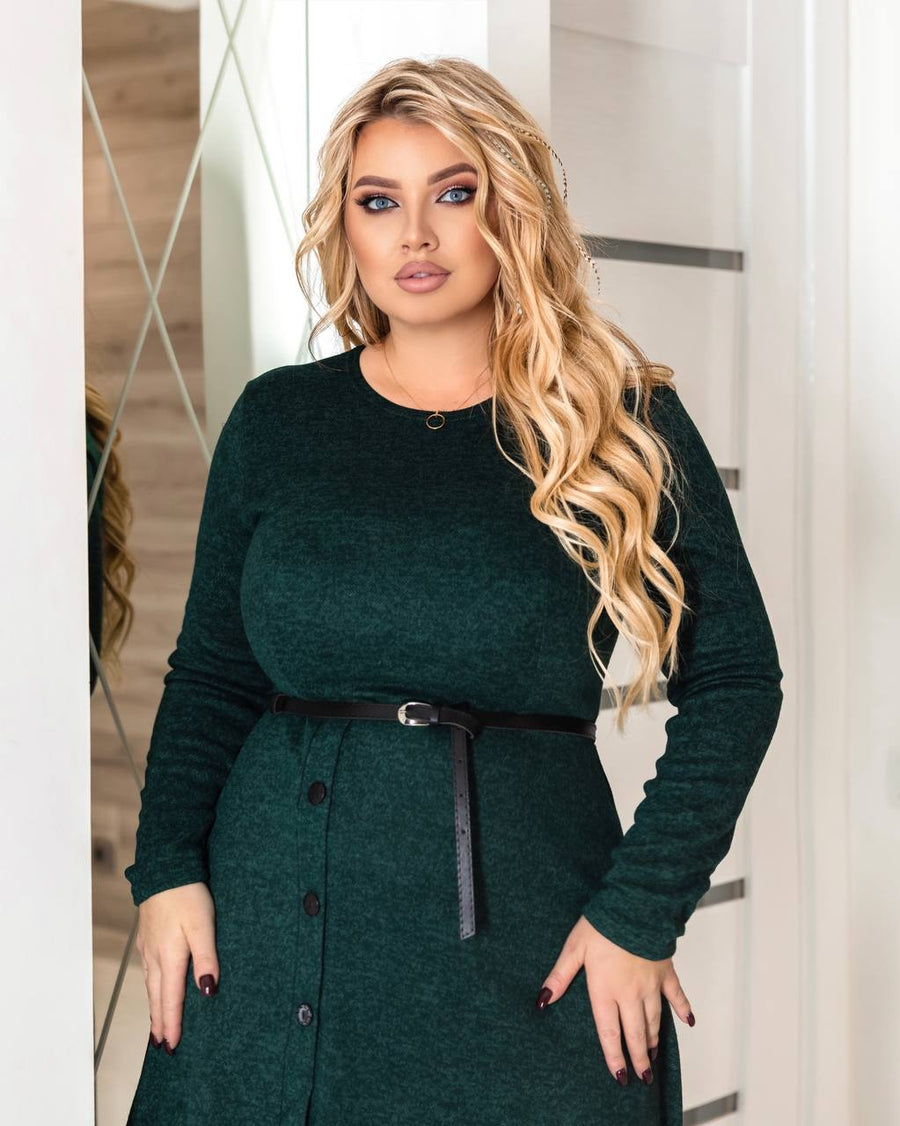 Миди рокля от мек трикотаж - Twiggy Shop