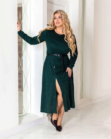 Миди рокля от мек трикотаж - Twiggy Shop