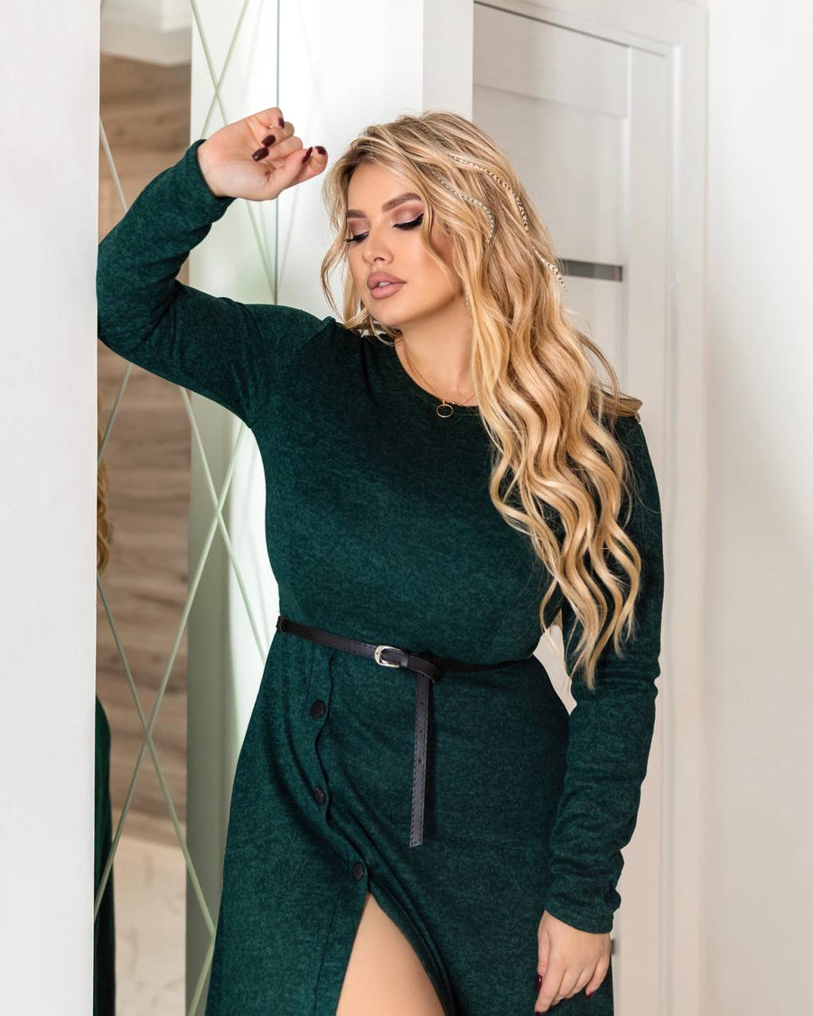 Миди рокля от мек трикотаж - Twiggy Shop