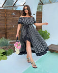 Дълга рокля от софт с волани - Twiggy Shop