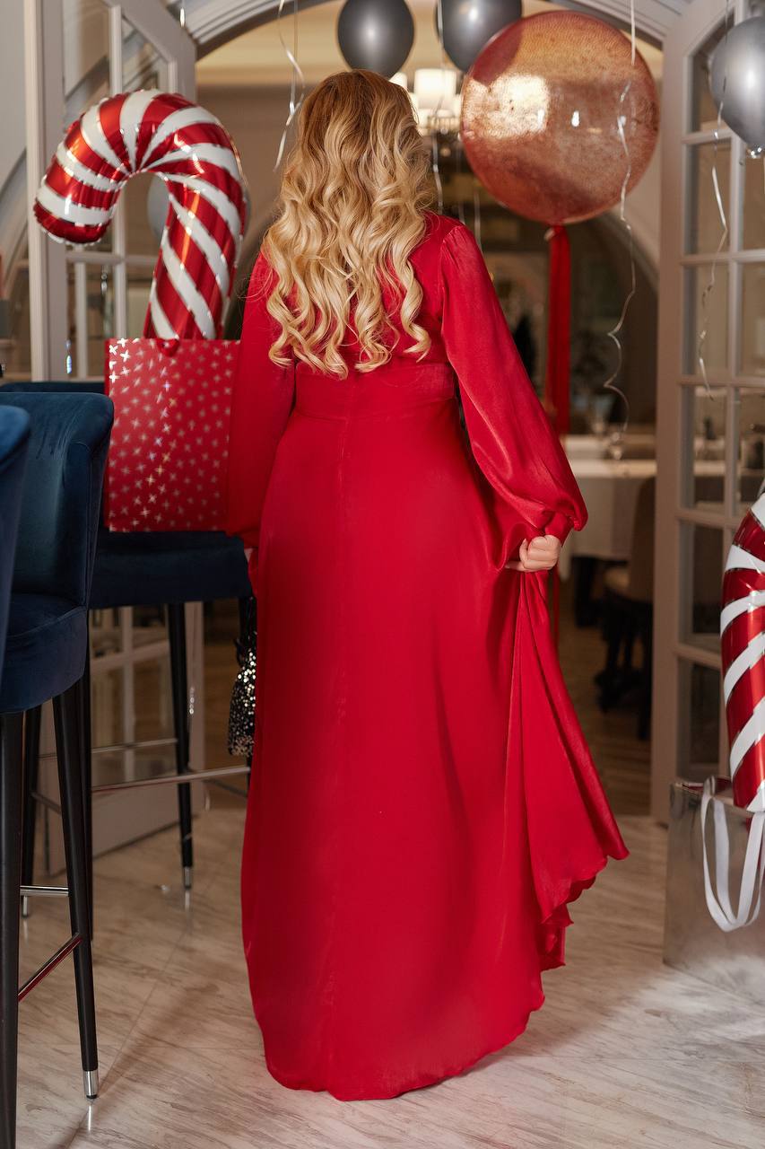 Дълга рокля с деколте - Twiggy Shop