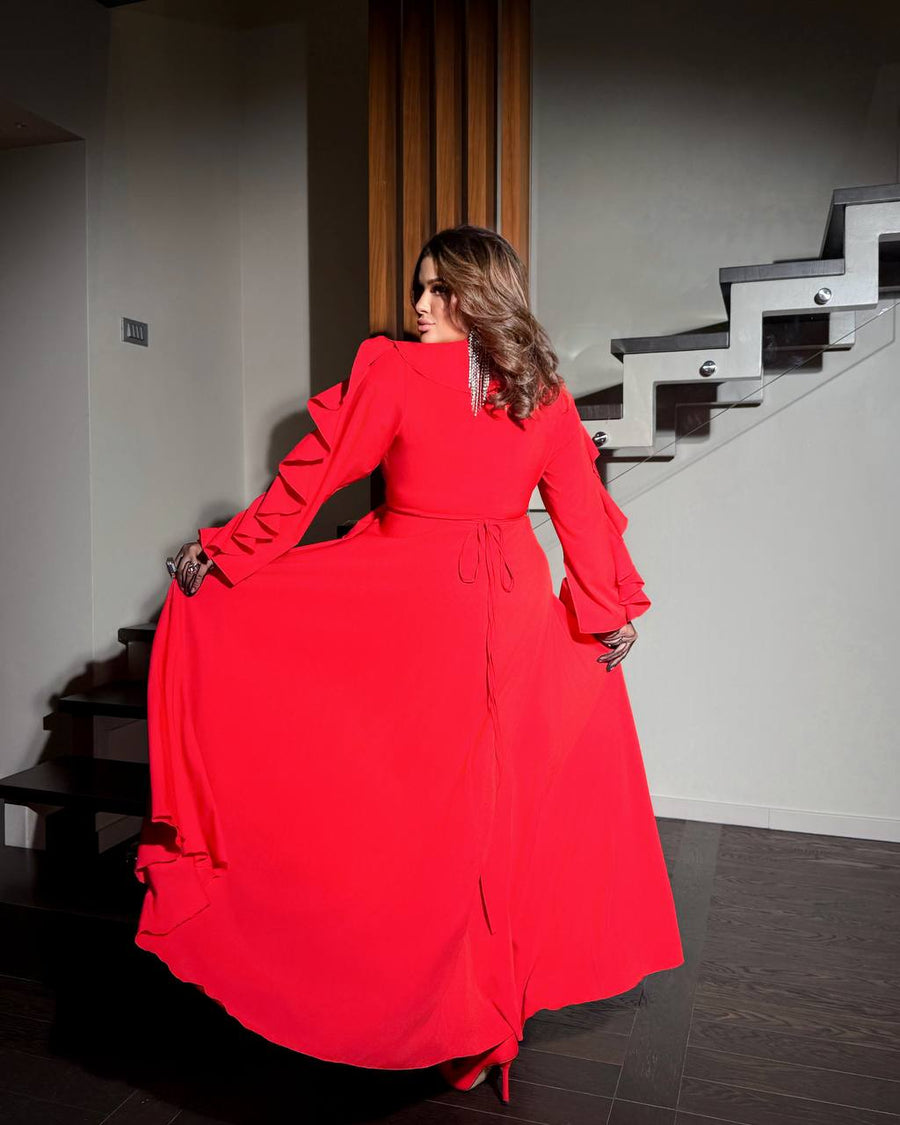 Дълга рокля с волани - Twiggy Shop