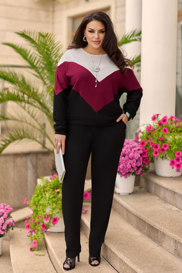 Комплект от пуловер и прав панталон - Twiggy Shop