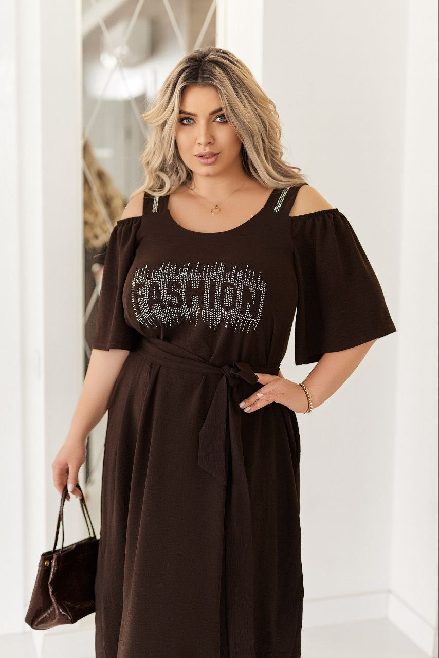 Дълга рокля с камъни - Twiggy Shop