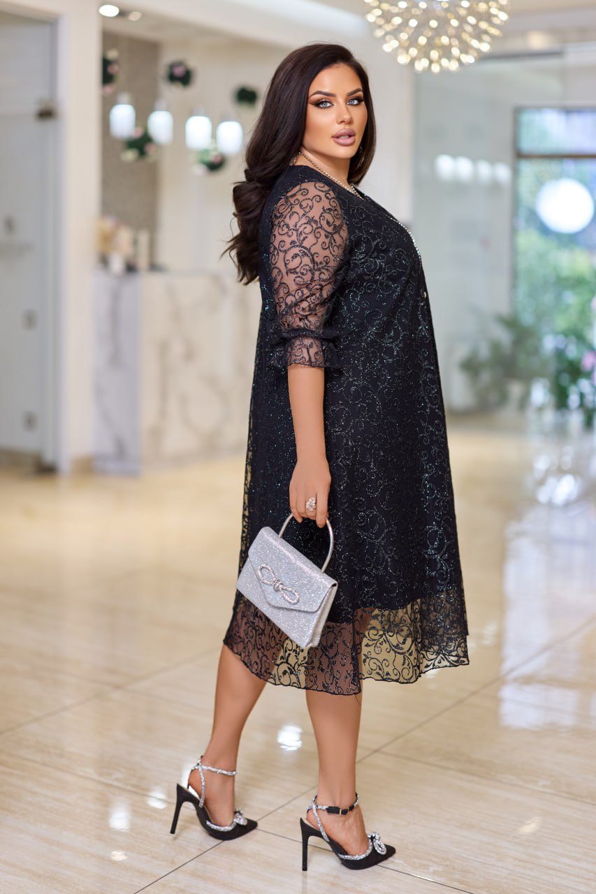 Рокля в свободна кройка от мрежа - Twiggy Shop