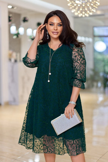 Рокля в свободна кройка от мрежа - Twiggy Shop