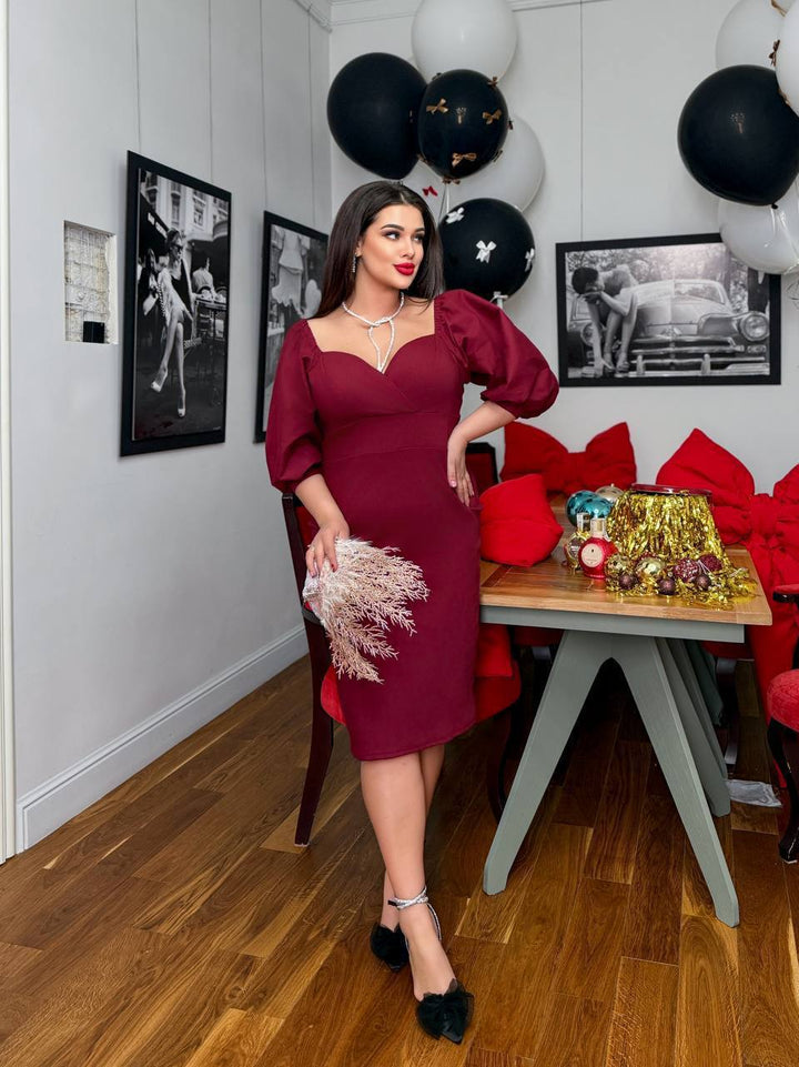 Вталена рокля от деним - Twiggy Shop