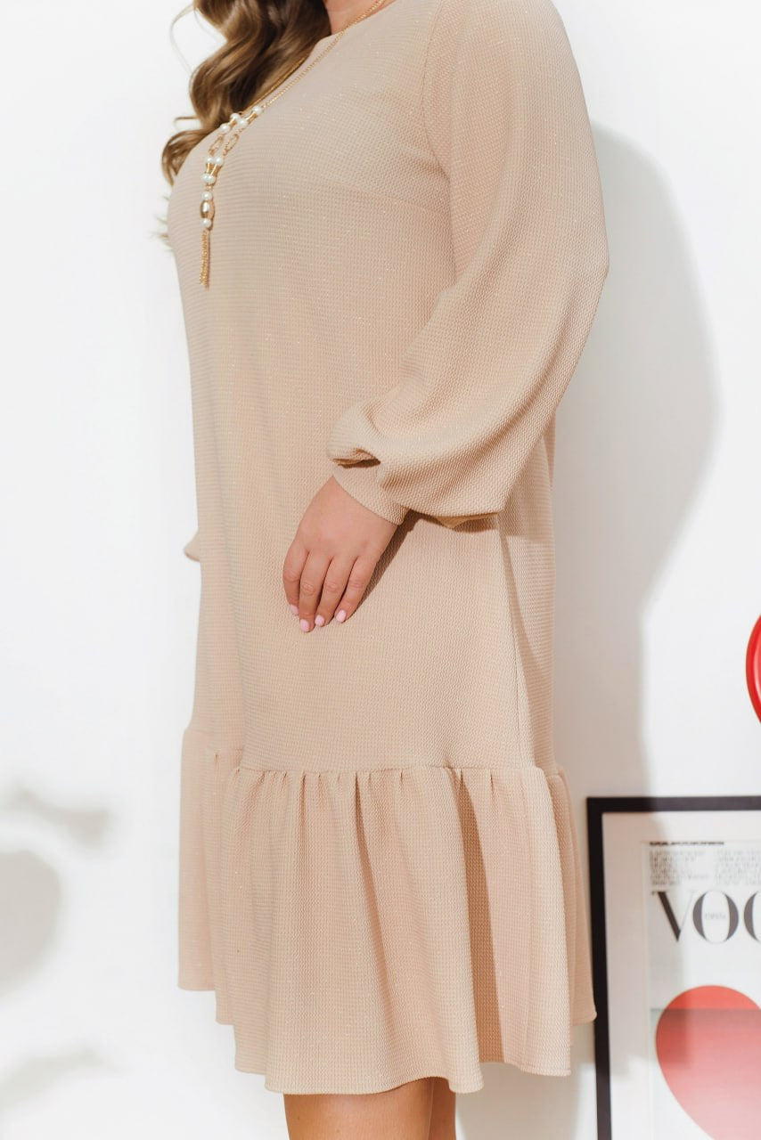 Рокля от лурекс с волани - Twiggy Shop