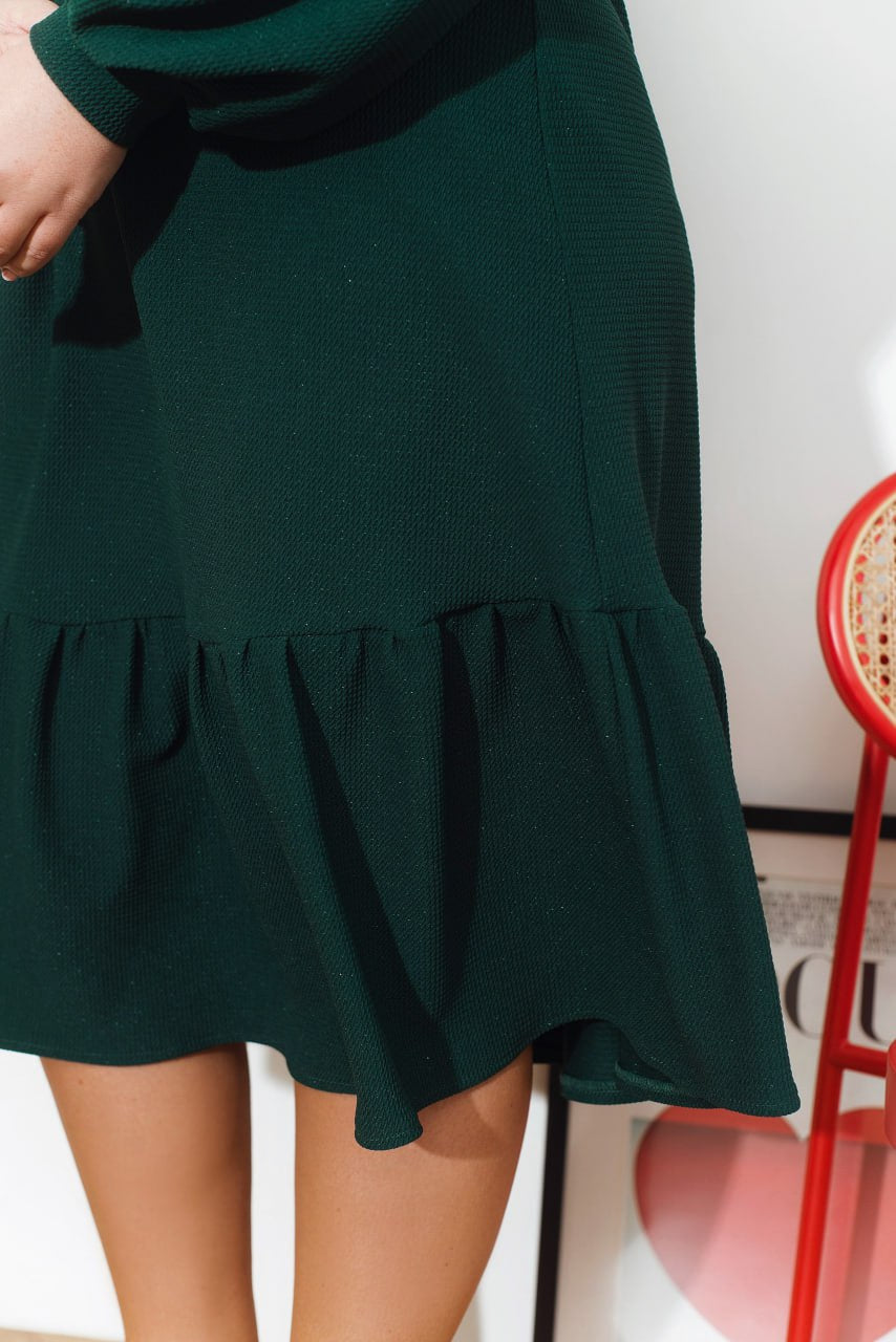 Рокля от лурекс с волани - Twiggy Shop