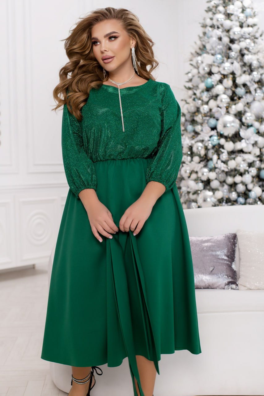 Комбинирана рокля с лурекс - Twiggy Shop