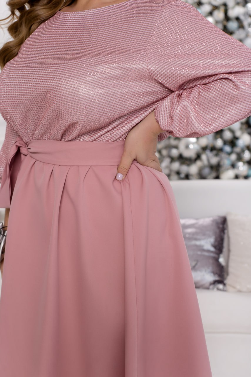 Комбинирана рокля с лурекс - Twiggy Shop