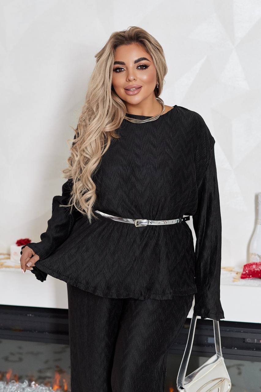 Комплект от структурирана материя с колан