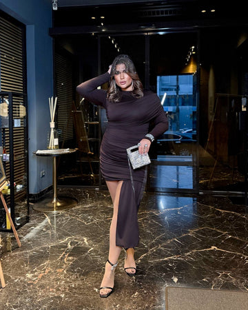 Къса драпирана рокля