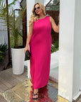 Дълга рокля в права кройка - Twiggy Shop