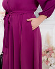 Flared dress with belt  - Twiggy Shop