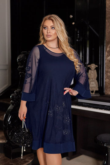 Вечерна рокля с тюл