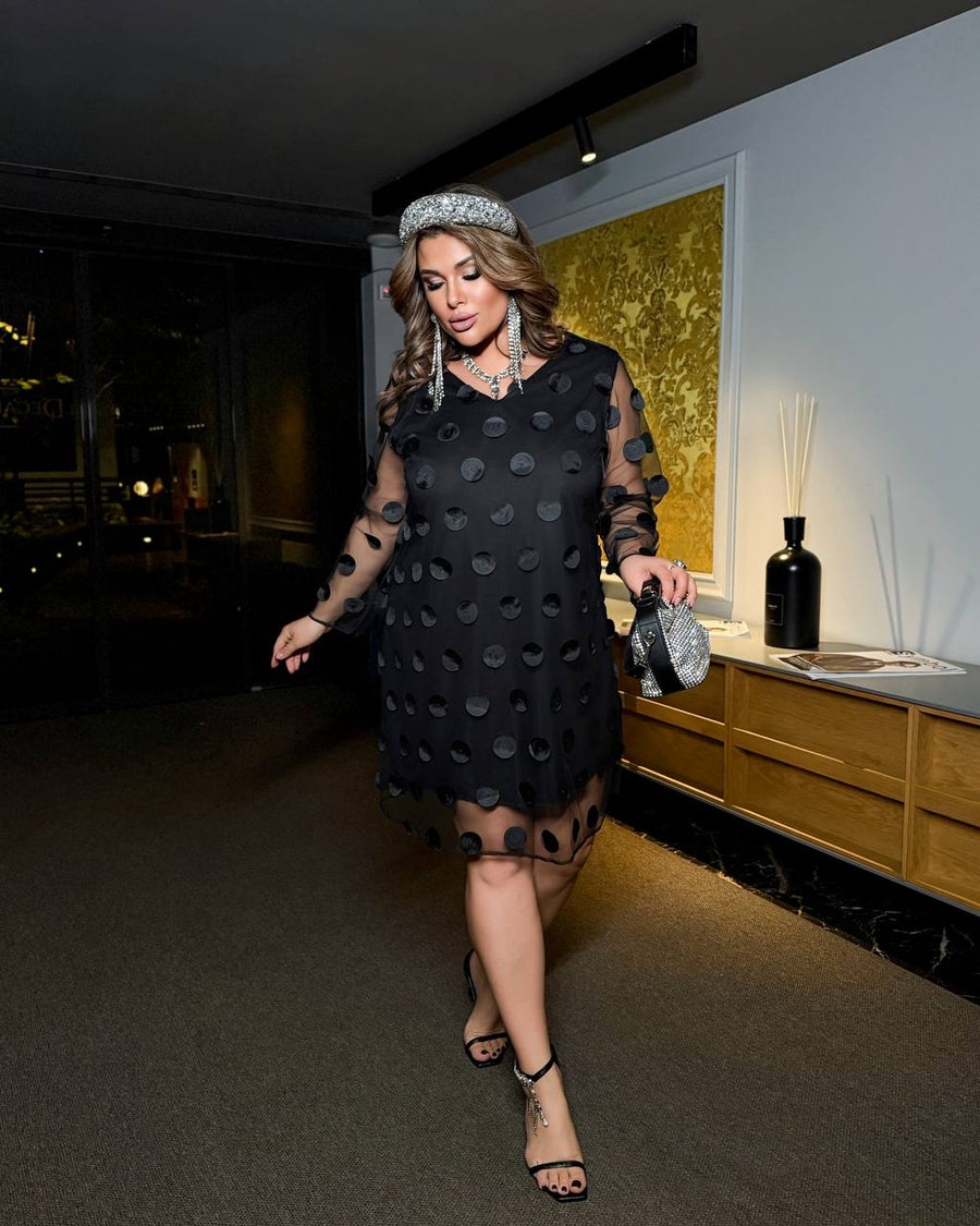 Къса рокля тюл