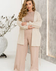 Short fluffy cardigan with belt  - Twiggy Shop