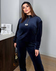 Кадифен комплект с цип - Twiggy Shop