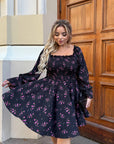 Къса рокля с ръкави - Twiggy Shop