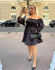 Къса рокля с ръкави - Twiggy Shop