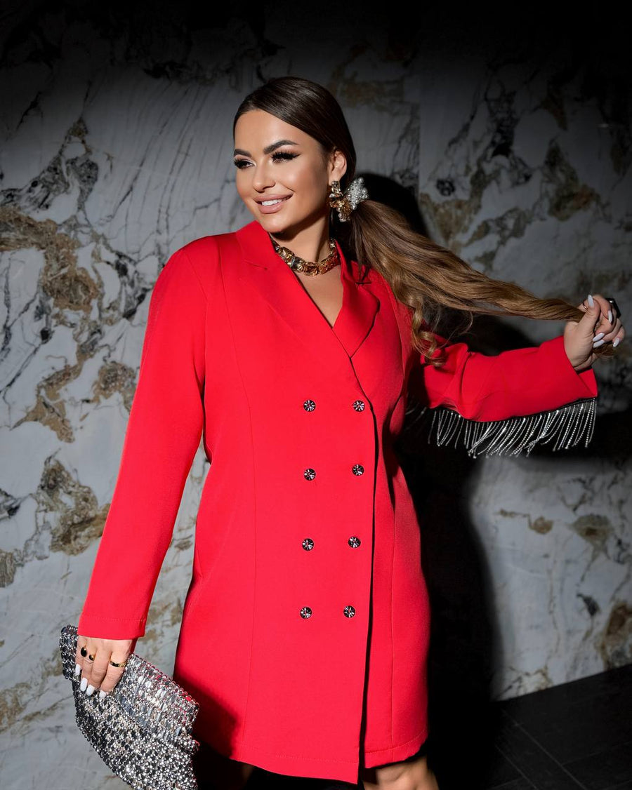 Рокля-сако с камъни