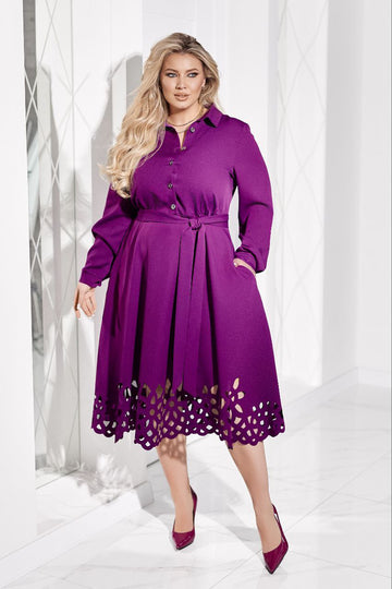 Рокля тип риза с перфорация