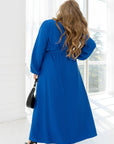 Long dress with open neckline  - Twiggy Shop