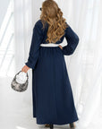 Long dress with open neckline  - Twiggy Shop