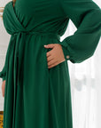 Long dress with open neckline  - Twiggy Shop
