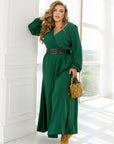 Long dress with open neckline  - Twiggy Shop