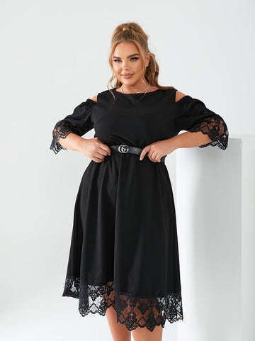 Вечерна рокля с колан - Twiggy Shop