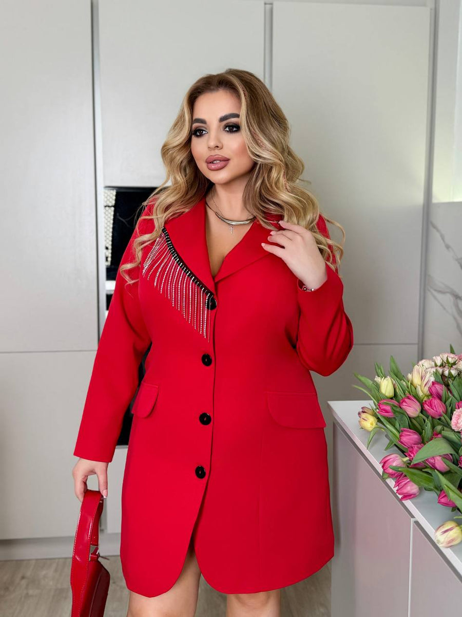 Рокля-сако с камъни