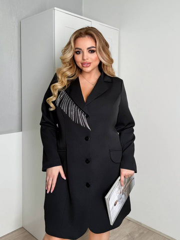 Рокля-сако с камъни