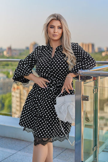 Къса рокля с дантела - Twiggy Shop