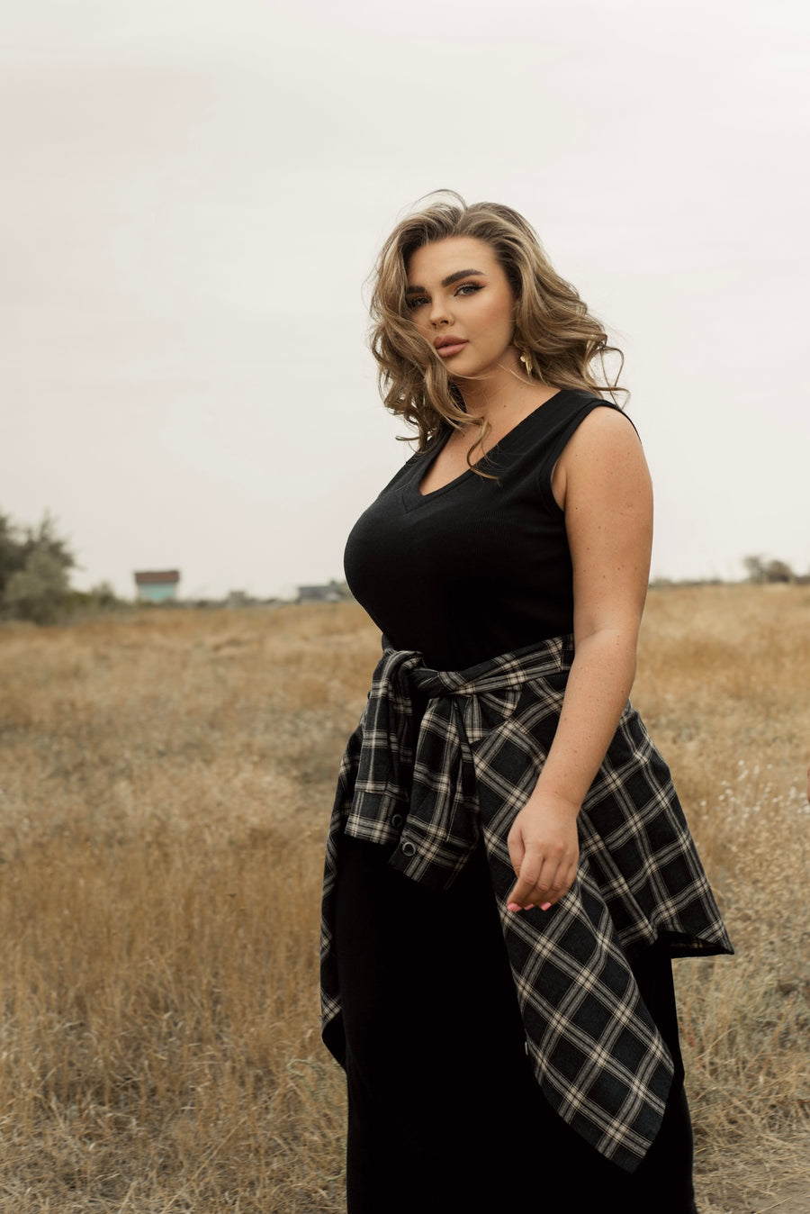 Карирана връхна риза