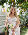 Дълга лятна рокля на цветя