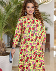 Рокля в свободна кройка на цветя - Twiggy Shop