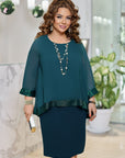 Елегантна рокля с шифон - Twiggy Shop