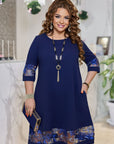 Рокля с мрежа с бродерия - Twiggy Shop
