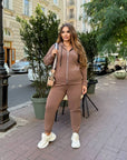 Ватиран комплект от трикотаж - Twiggy Shop