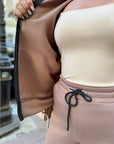 Ватиран комплект от трикотаж - Twiggy Shop