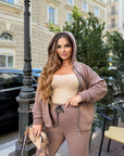 Ватиран комплект от трикотаж - Twiggy Shop