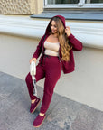 Ватиран комплект от трикотаж - Twiggy Shop