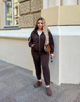 Ватиран комплект от трикотаж - Twiggy Shop