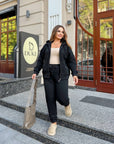 Ватиран комплект от трикотаж - Twiggy Shop