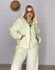 Кадифен комплект с качулка - Twiggy Shop
