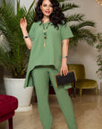 Set with an asymmetrical blouse - Twiggy Shop